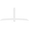 Ekena Millwork Bellingham Architectural Grade PVC Gable Bracket, 108"W x 49 1/2"H x 2"D x 6"F, 11/12 Pitch GBP108X50X0206BEL00 - alternate 3